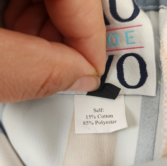 Chloe Dao Blue Striped Pleated Wide Leg Kira Pants Trouser Contemporary Designer - Picture 10 of 11